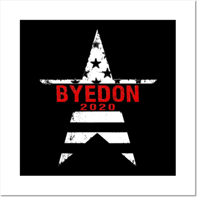 Joe Byedon 2020 President,Biden vintage Funny design american flag Wall Art by Jozka